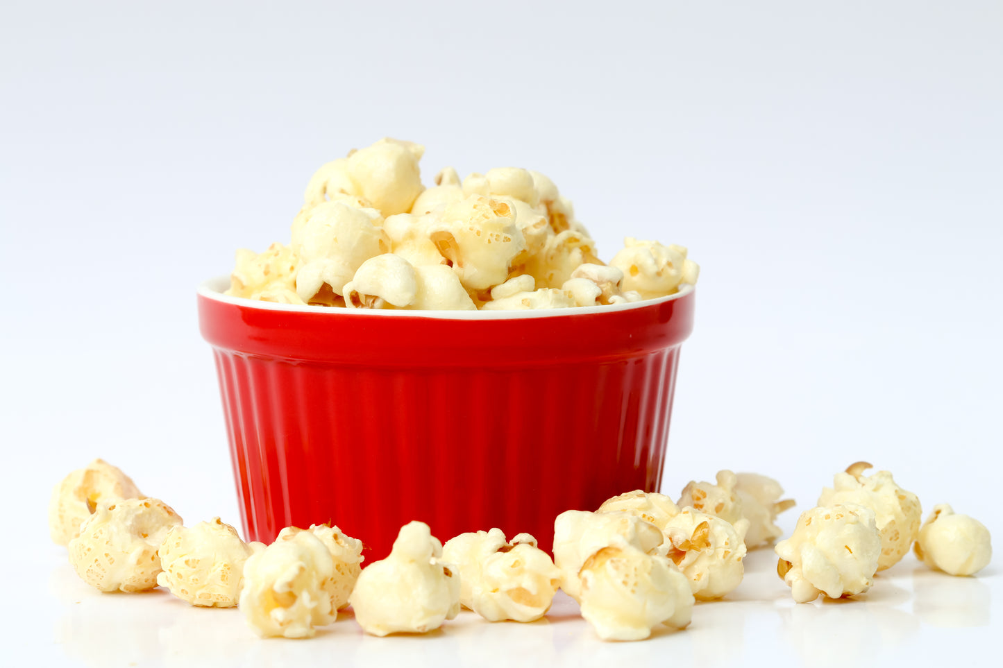 Sweet and salty popcorn cloe up