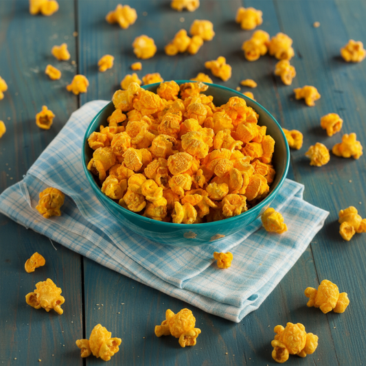 Cheddar Cheese Popcorn Bowl - Square Format