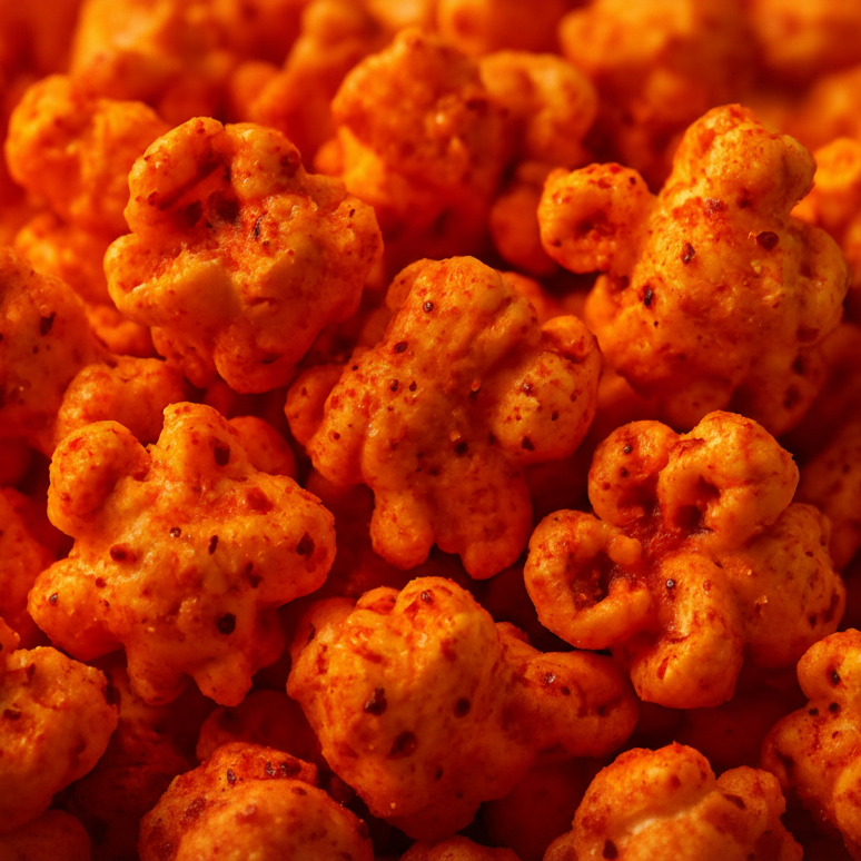 HOT Cheddar Cheese Popcorn - Square