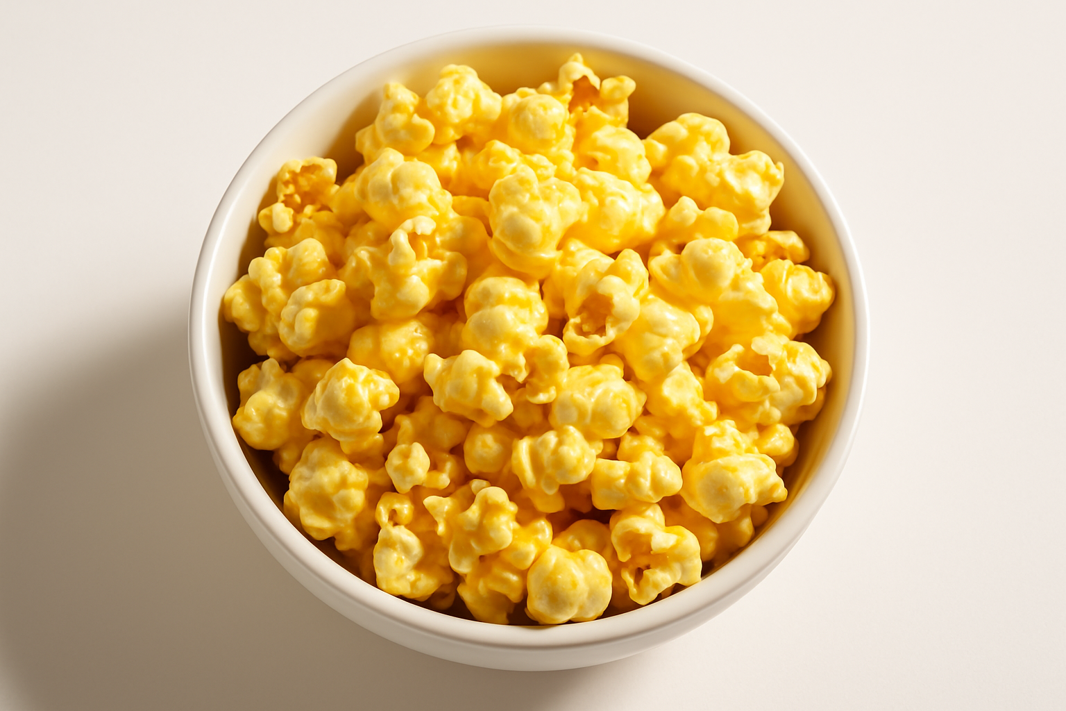 Movie Butter Popcorn in Bowl