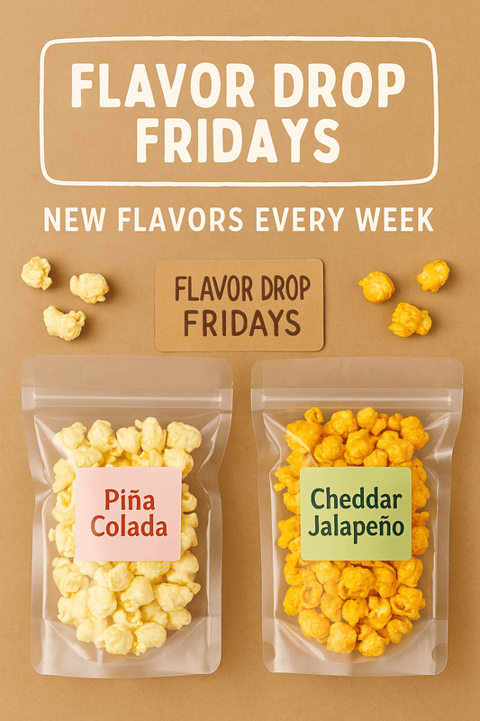 Flavor Drop Fridays: New Gourmet Popcorn Drops Every Week in July - KingPopws
