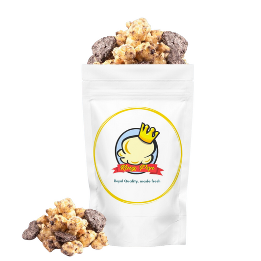 KingPop Cookies Cream gourmet popcorn 
