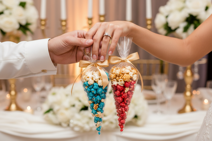 Wedding Popcorn Sample Pack - Cone Bags