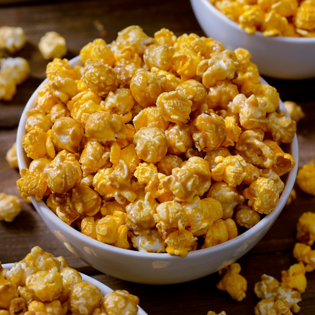 Caramel & Cheddar Cheese Popcorn Mix - Square Format