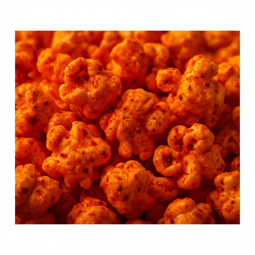 HOT Cheddar Cheese Popcorn - Square