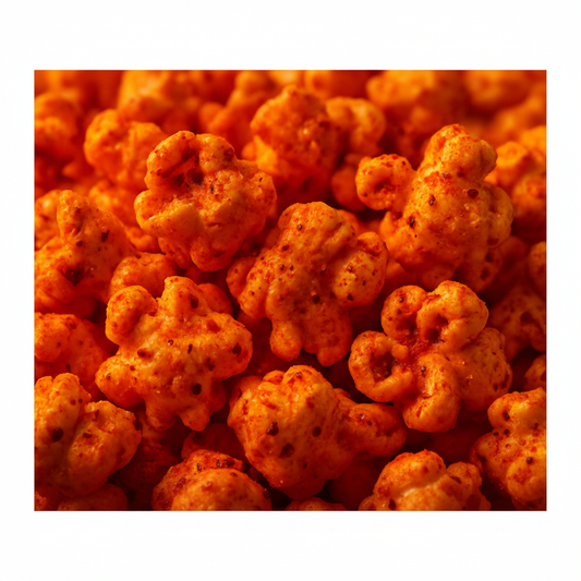 HOT Cheddar Cheese Popcorn - Square