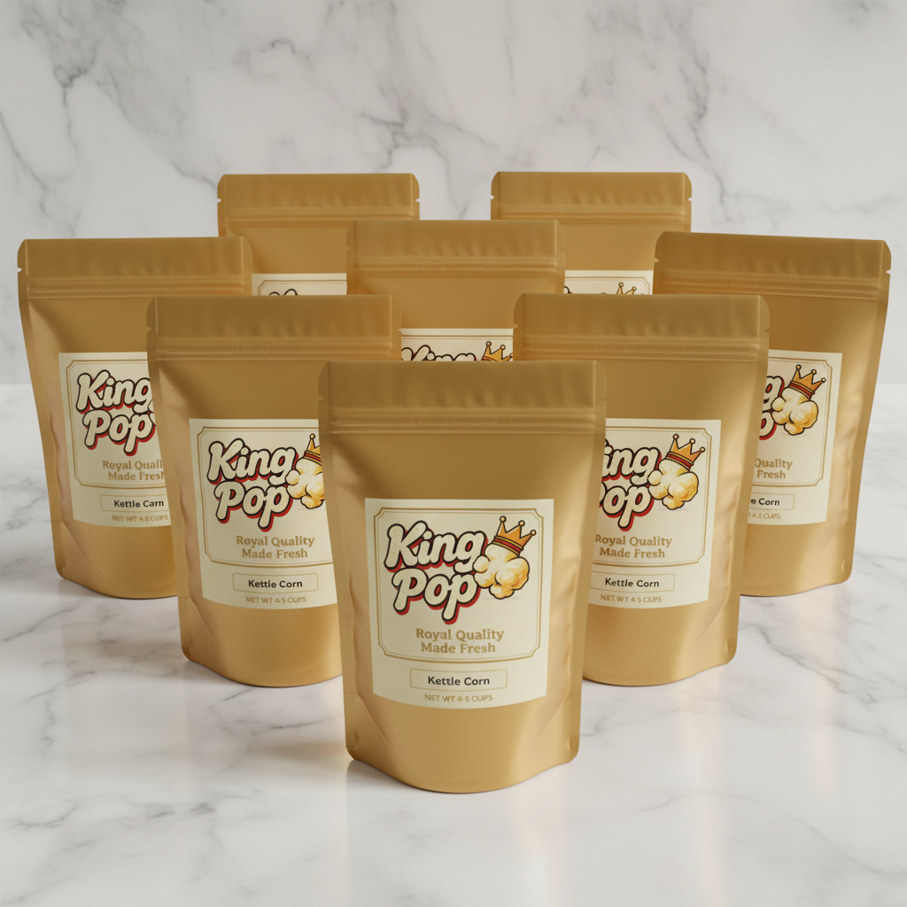 King's Treat Bundle - 6 fundraiser-size Kettle Corn bags