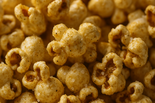 Salt and Vinegar Popcorn Close-up