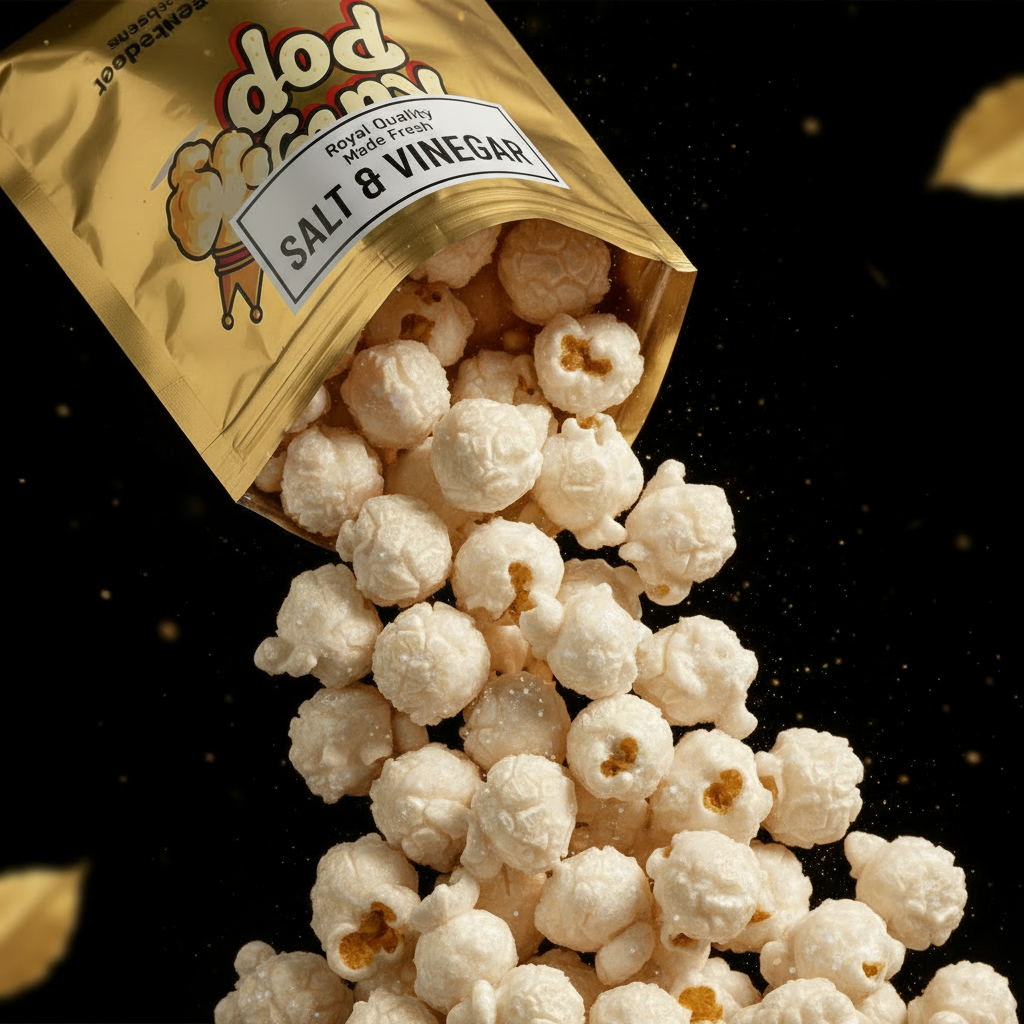 Salt & Vinegar - white popcorn with salt